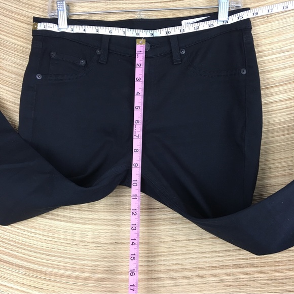 Rag & Bone Jeans The Legging Black Plush Size 30 - Picture 14 of 15